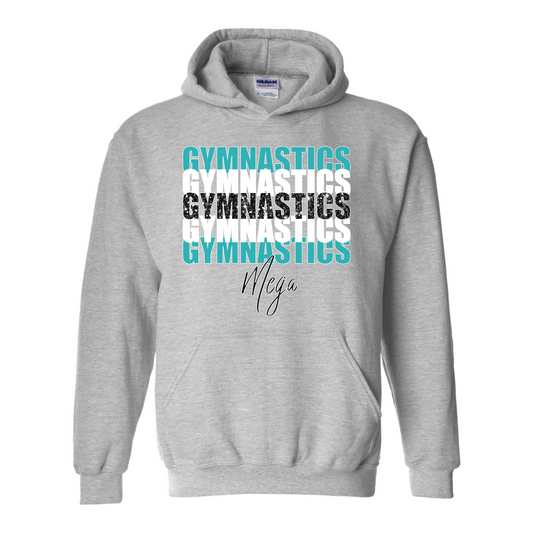 MEGA Gymnastics Repeat Grey Hoodie