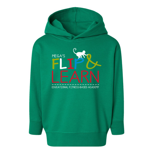 Flip & Learn Logo Green Hoodie