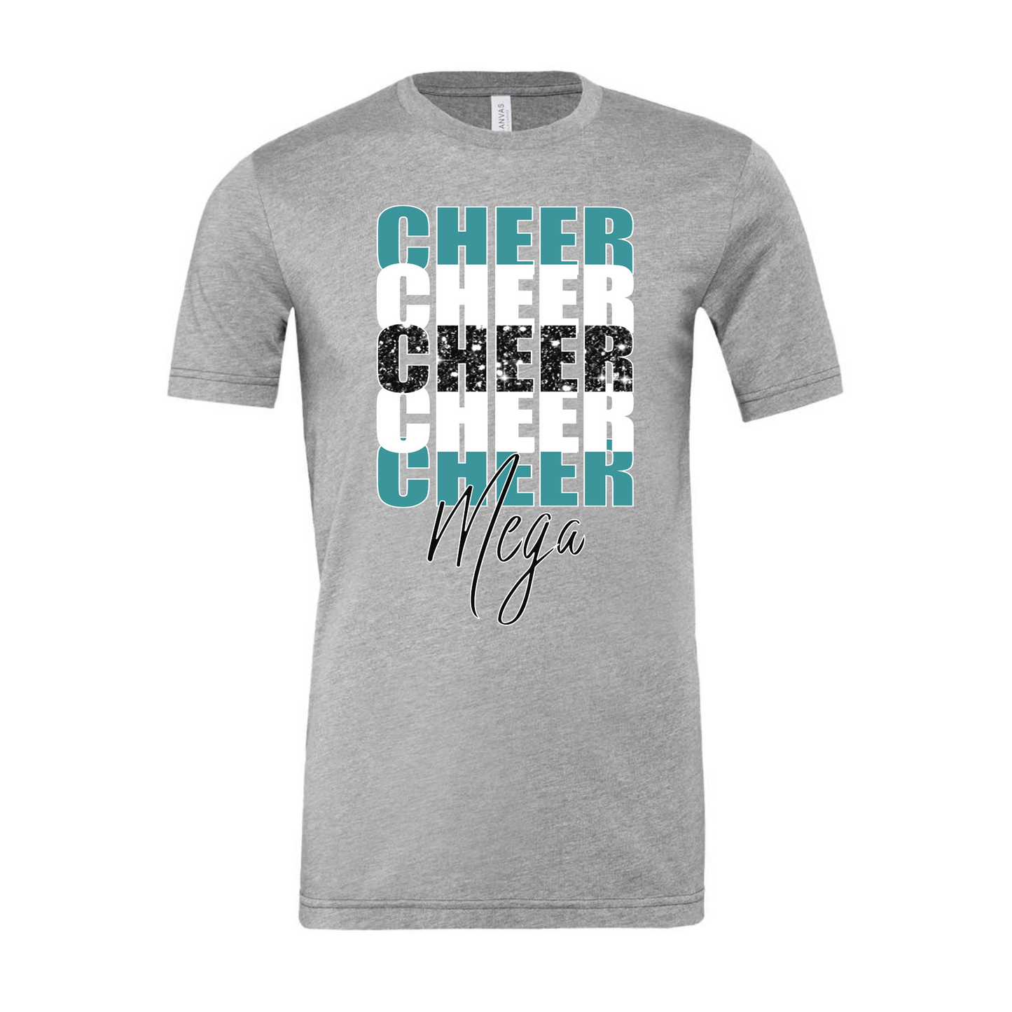 CHEER Repeat MEGA Grey Tee