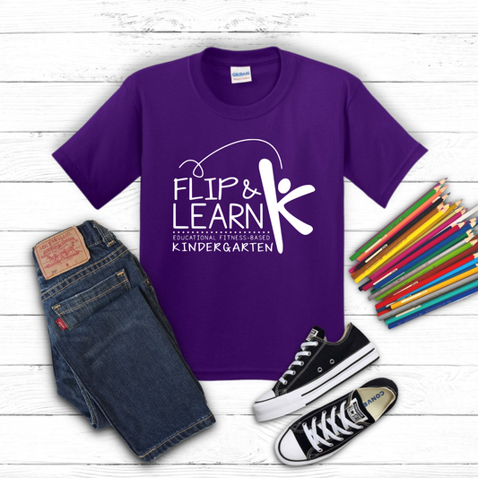 Flip & Learn Kindergarten Logo Tee